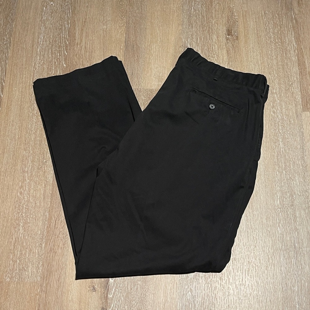 Polo by Ralph Lauren Mens Black Chino Pants Trousers Size 38x32 Cotton Blend EUC